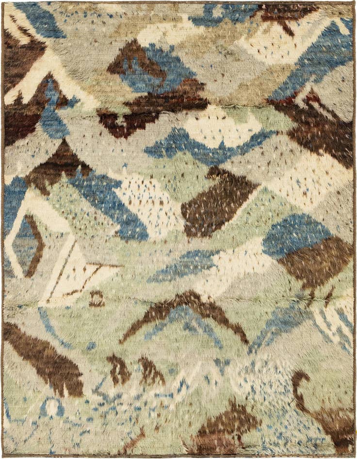 Detail image of 6' 7 x 9' 4 Hand Knotted Darya Wool Rug