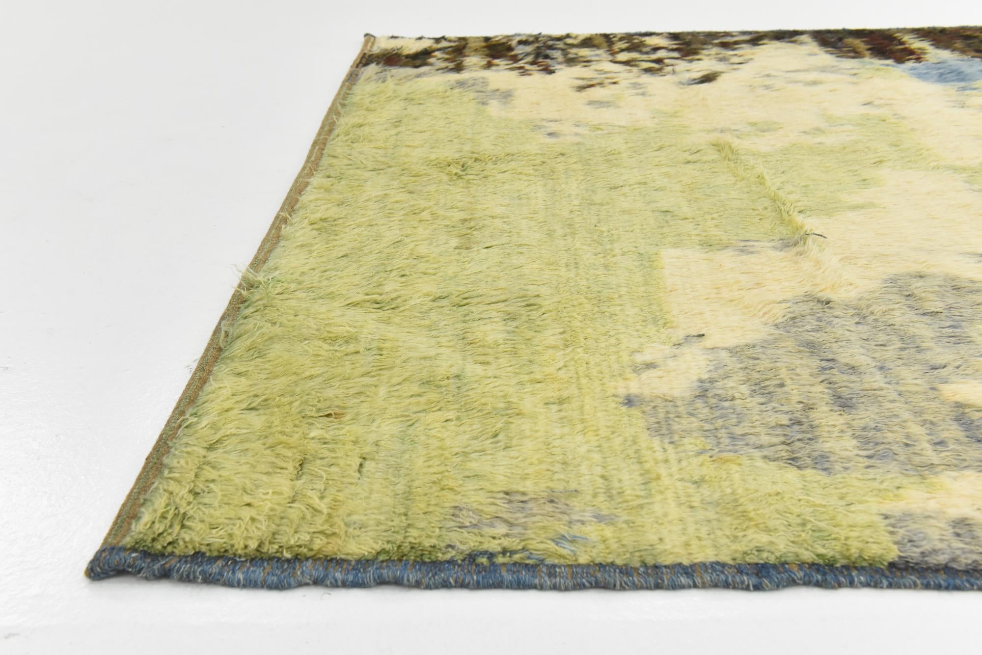 6' 2 x 9' 1 Hand Knotted Darya Wool Rug