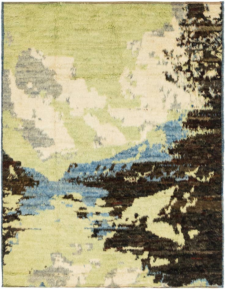 Detail image of 6' 2 x 9' 1 Hand Knotted Darya Wool Rug