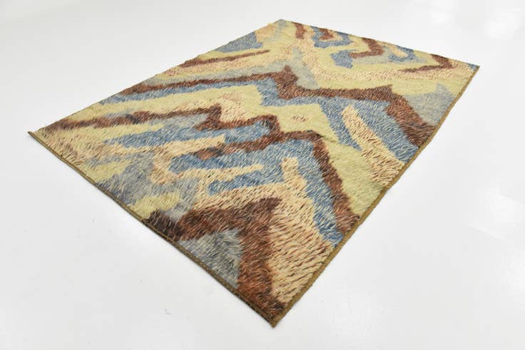 Detail image of 6' 7 x 8' 10 Hand Knotted Darya Wool Rug
