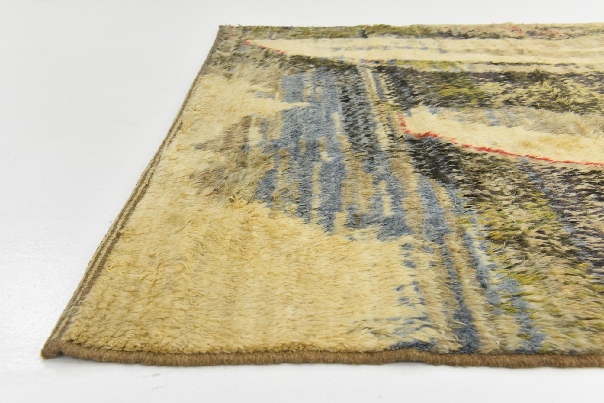6' 5 x 9' 10 Hand Knotted Darya Wool Rug