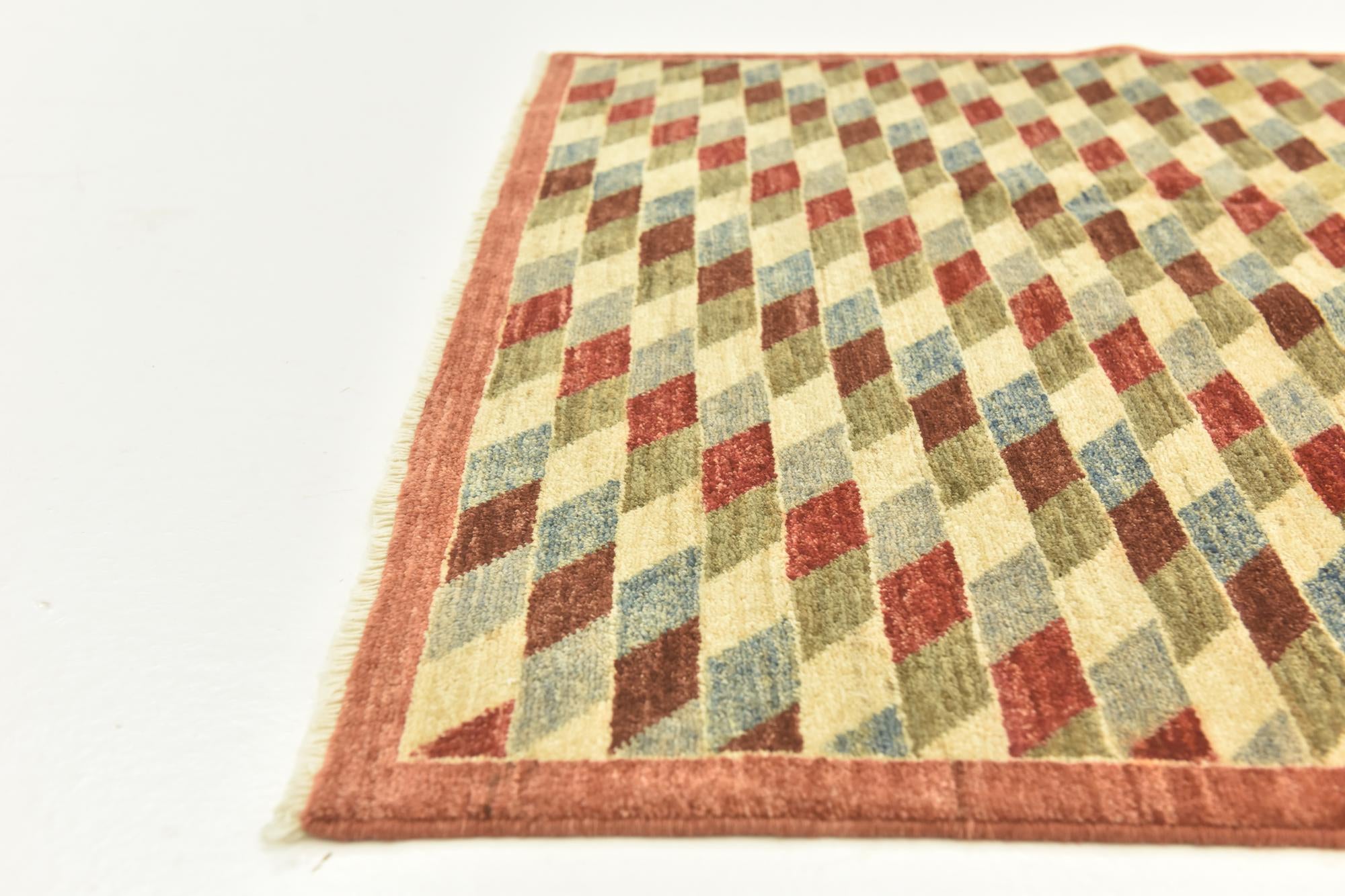 4' 2 x 5' 9 Hand Knotted Darya Oriental Rug