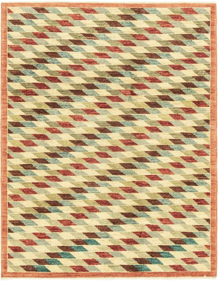 Detail image of 4' 2 x 5' 9 Hand Knotted Darya Oriental Rug