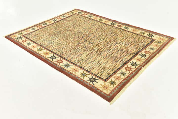 5' 1 x 6' 5 Hand Knotted Darya Oriental Rug