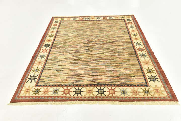 5' 1 x 6' 5 Hand Knotted Darya Oriental Rug