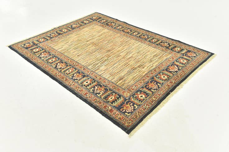 Detail image of 4' 9 x 6' 2 Hand Knotted Darya Oriental Rug