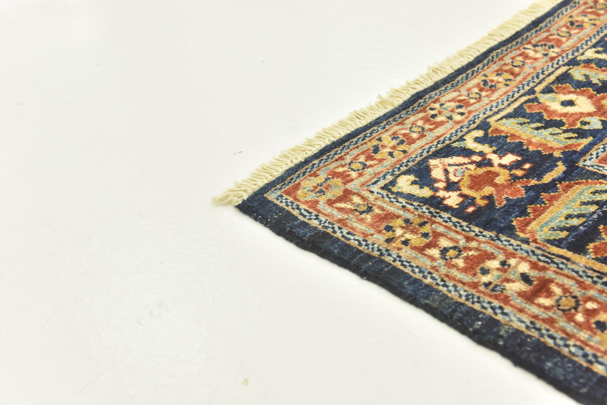 4' 9 x 6' 2 Hand Knotted Darya Oriental Rug