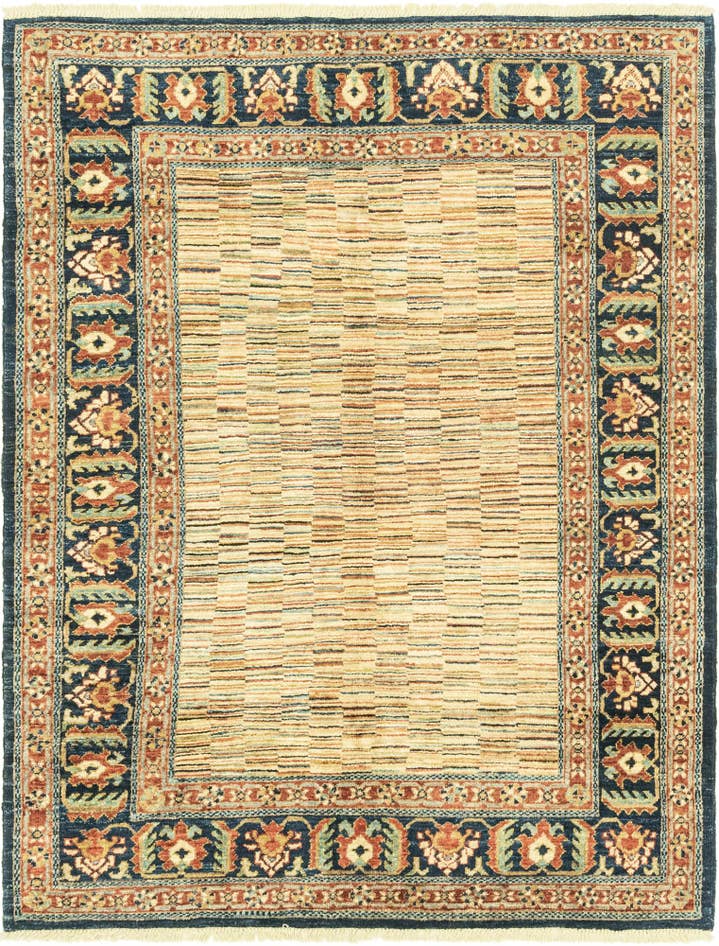 Detail image of 4' 9 x 6' 2 Hand Knotted Darya Oriental Rug