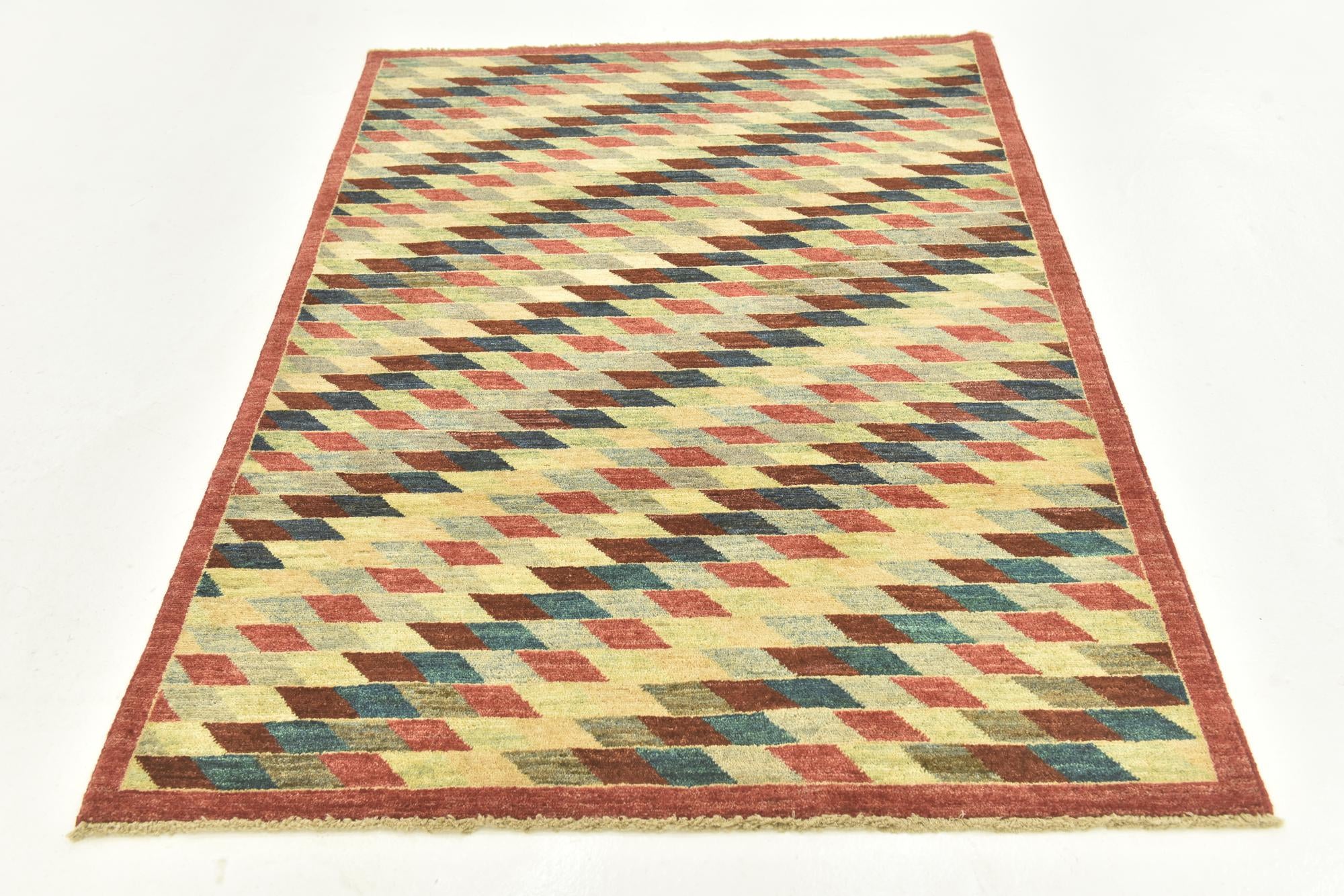 4' 1 x 5' 9 Hand Knotted Darya Oriental Rug
