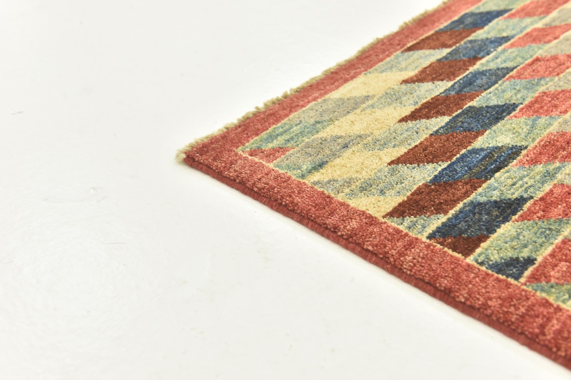 4' 1 x 5' 9 Hand Knotted Darya Oriental Rug