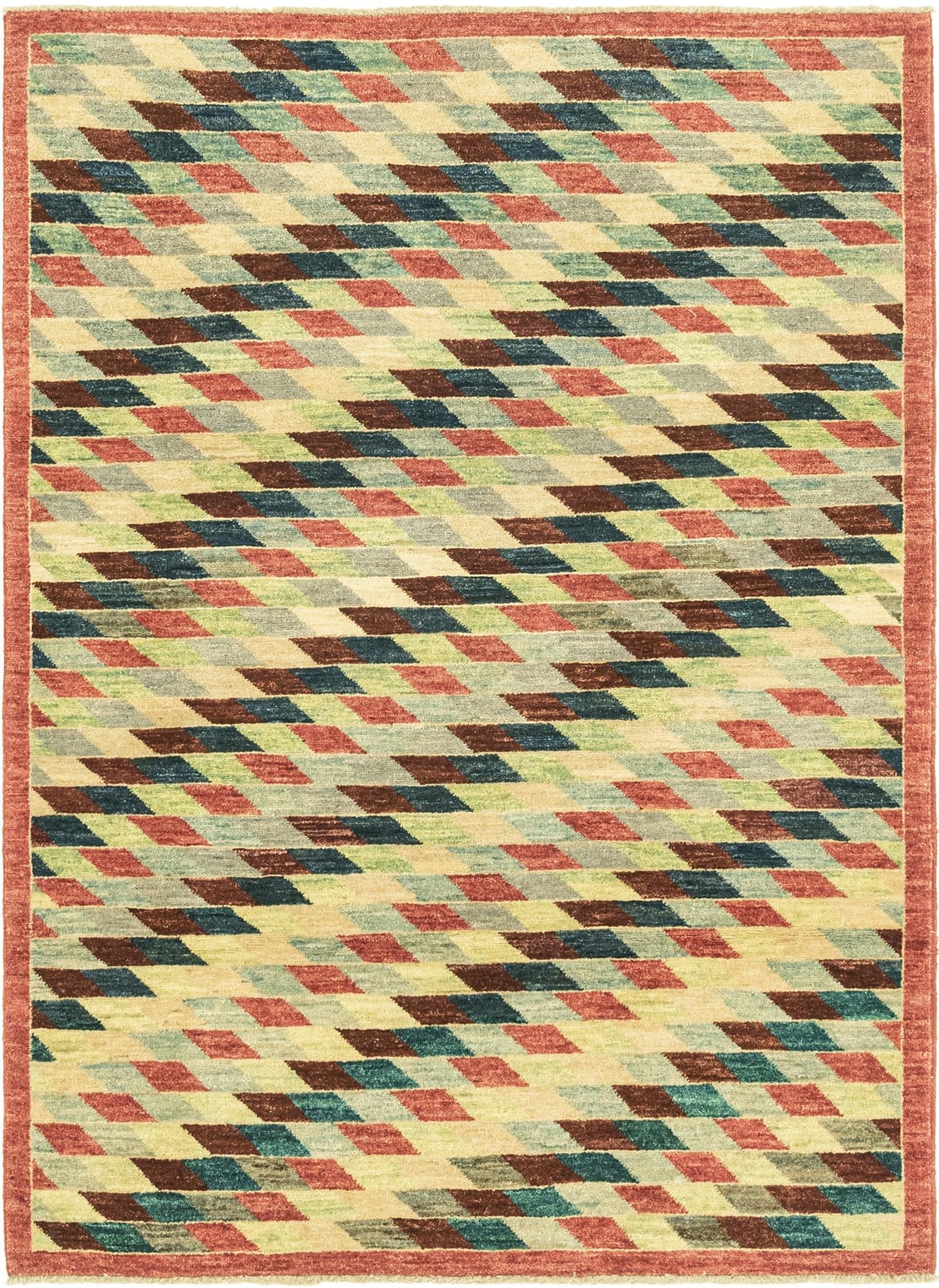 4' 1 x 5' 9 Hand Knotted Darya Oriental Rug