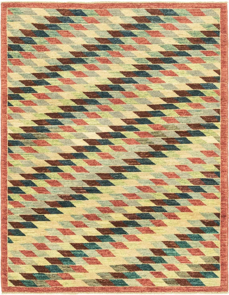 Detail image of 4' 1 x 5' 9 Hand Knotted Darya Oriental Rug