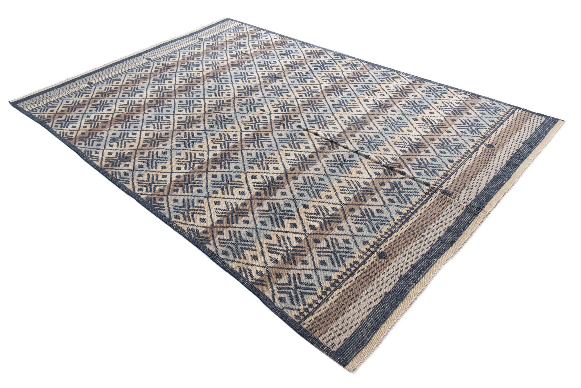 9' 9 x 14' 4 Hand Knotted Darya Wool Rug