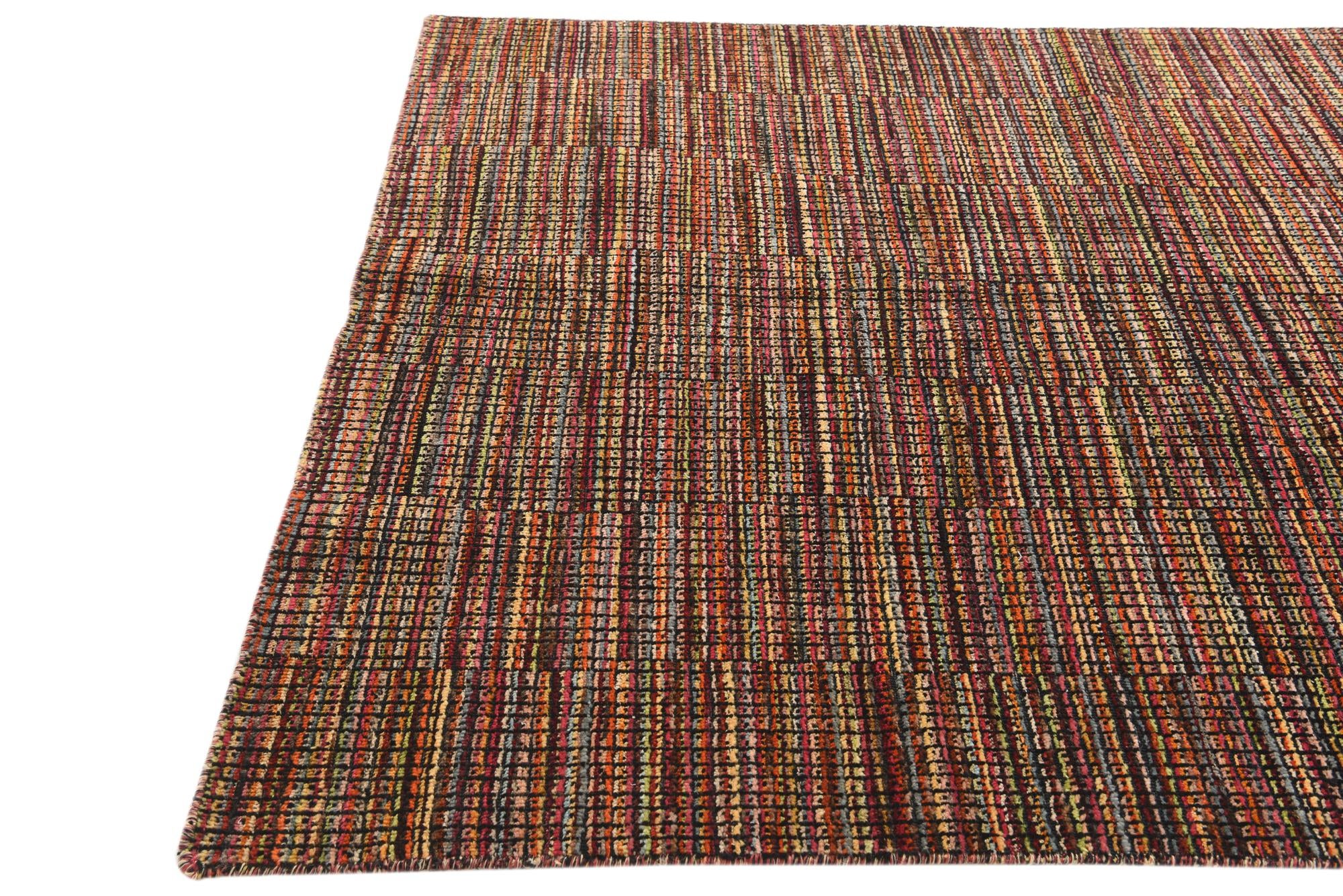 5' 7 x 7' 10 Hand Knotted Darya Wool Rug