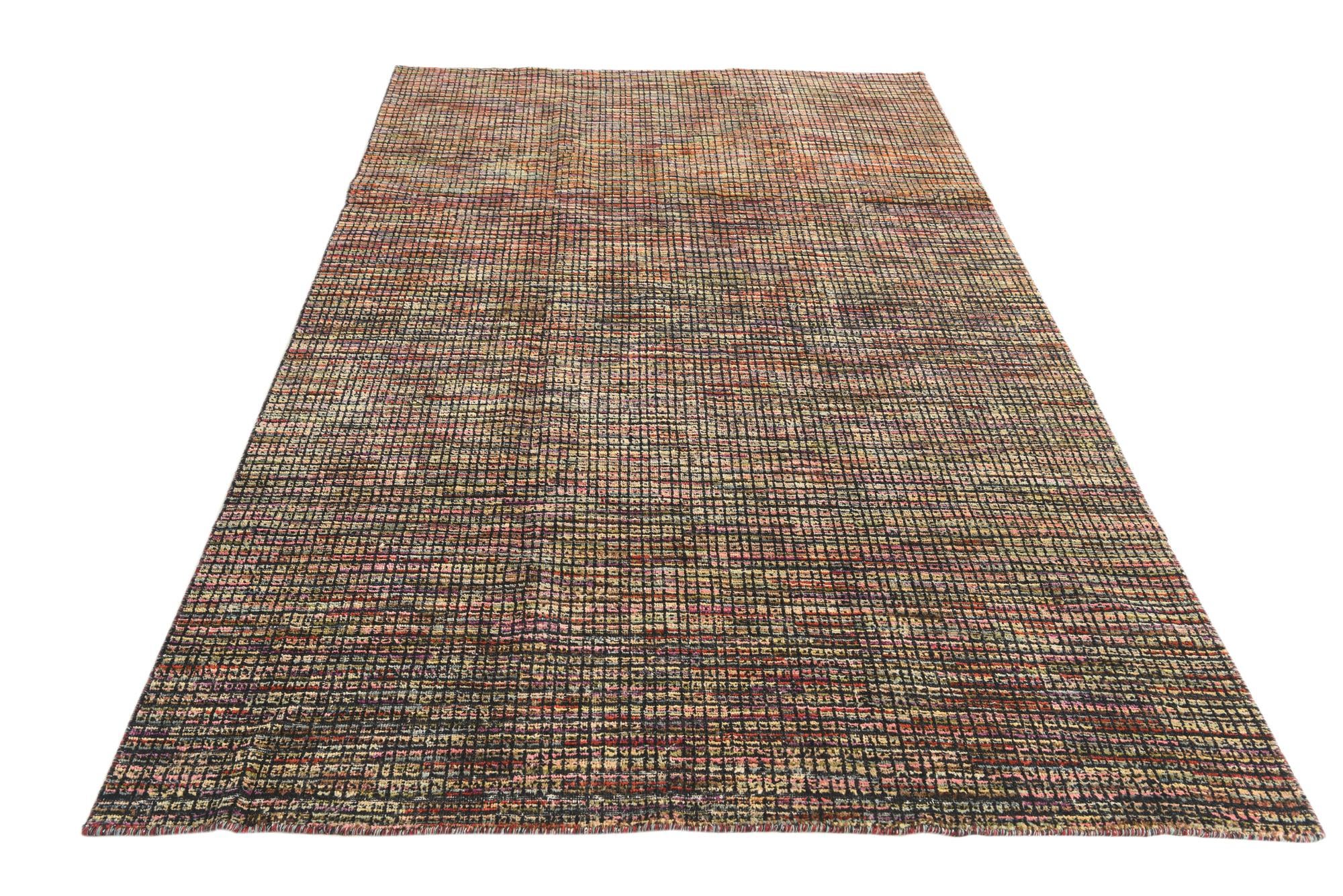 5' 4 x 8' 7 Hand Knotted Darya Wool Rug
