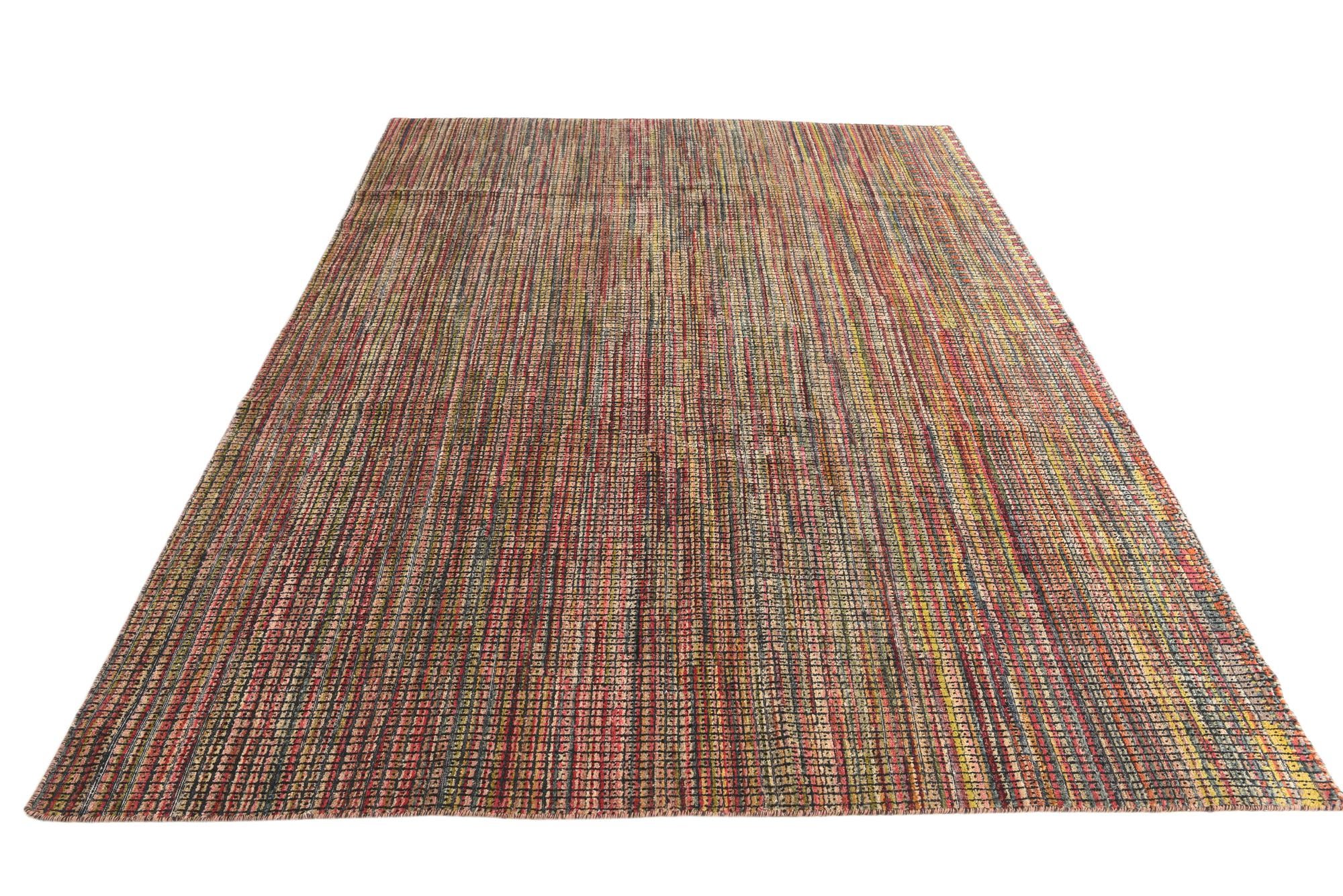 7' x 9' 7 Hand Knotted Darya Wool Rug