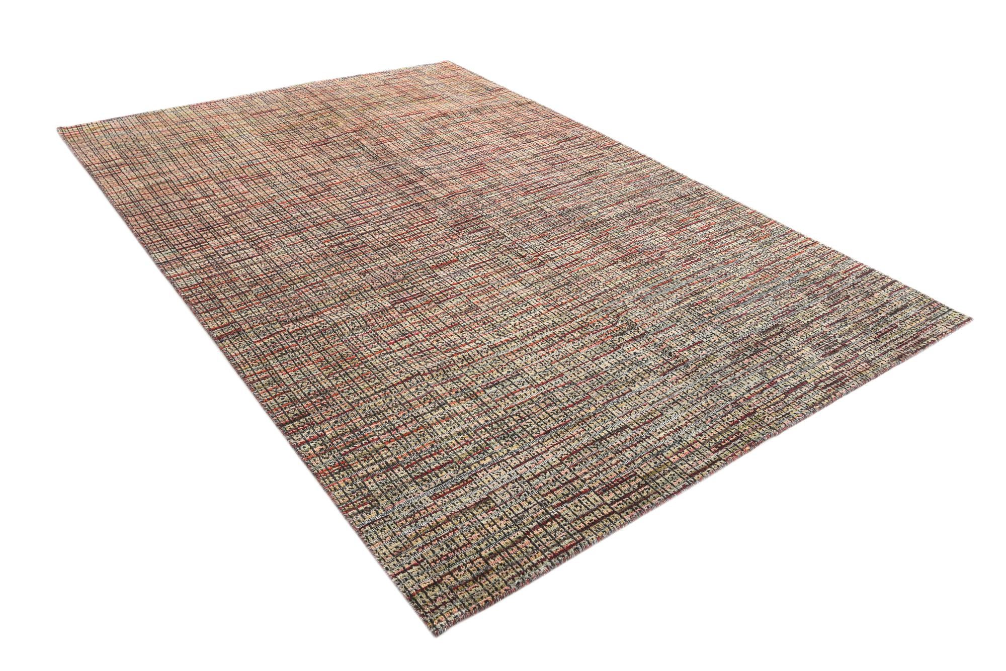 6' 7 x 10' Hand Knotted Darya Wool Rug