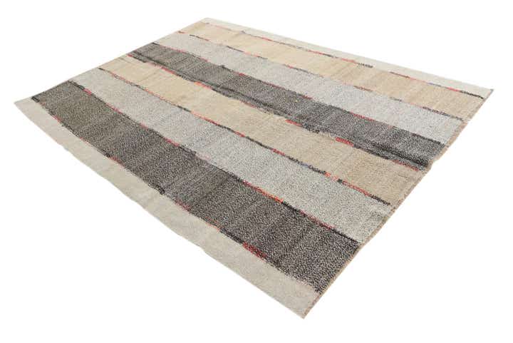 7' x 9' 4 Hand Woven Darya Wool Rug