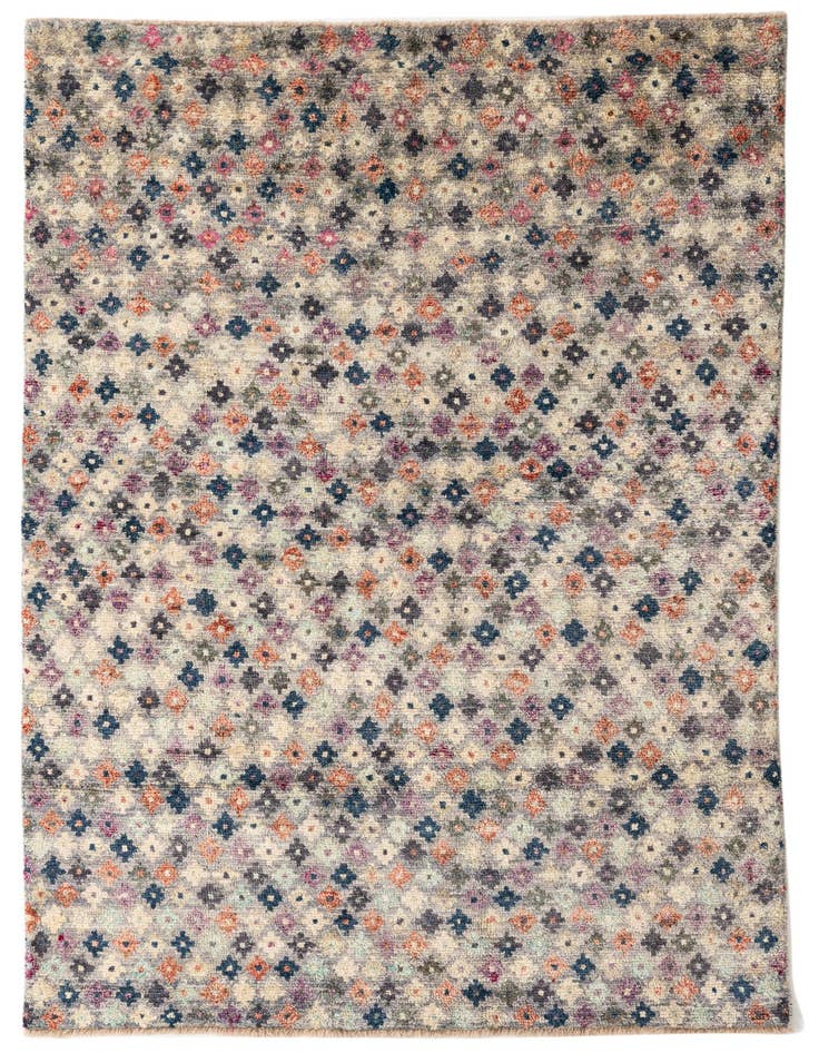 Detail image of 5' 5 x 8' Hand Knotted Darya Wool Rug