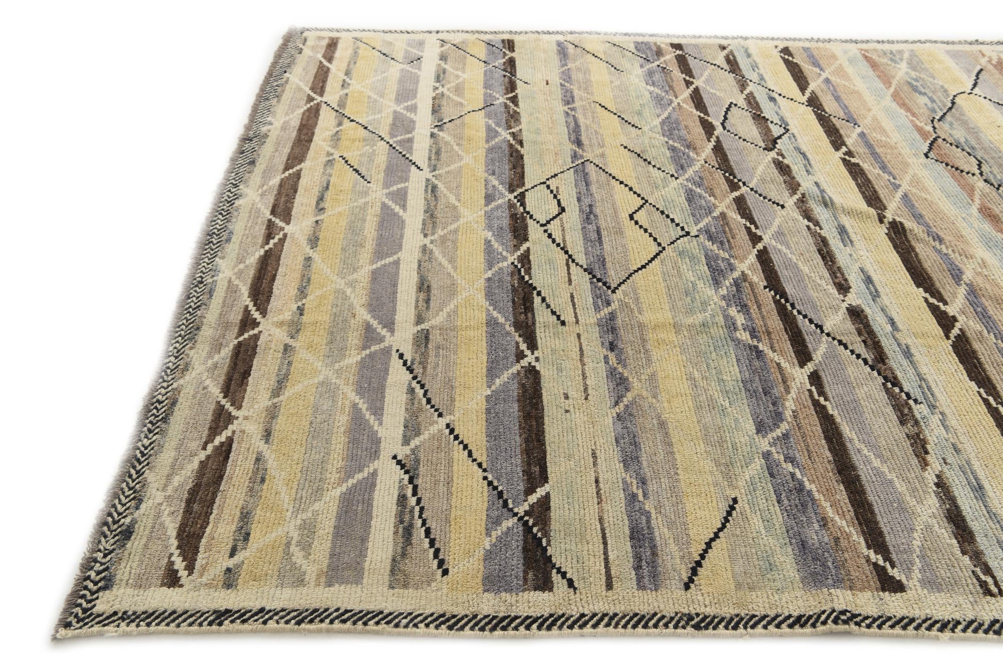 8' x 10' 2 Hand Knotted Darya Wool Rug