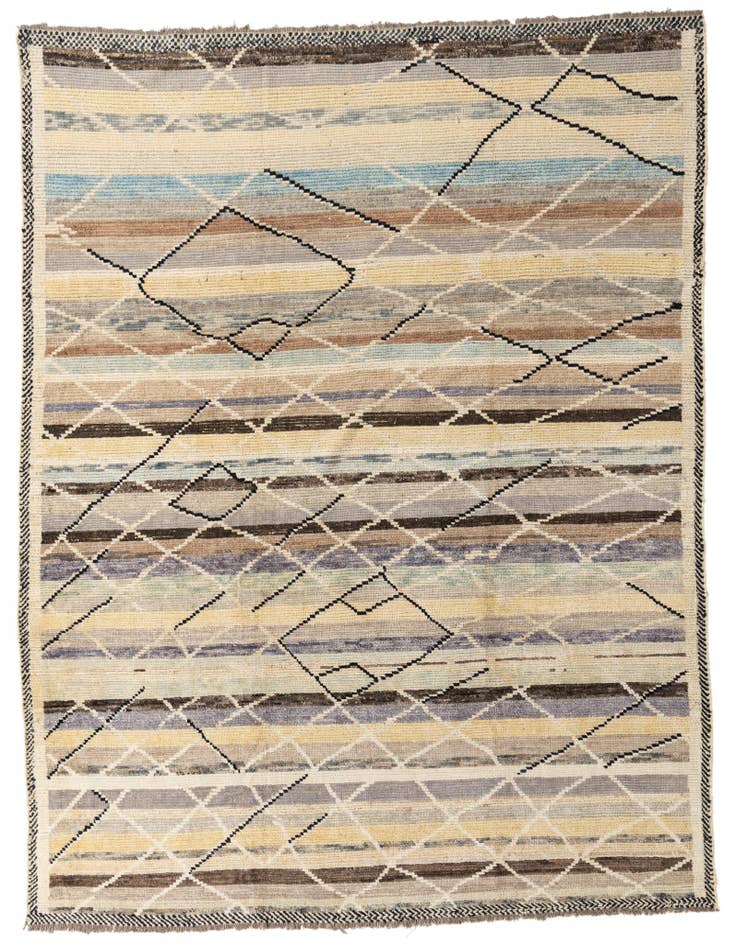 Detail image of 8' x 10' 2 Hand Knotted Darya Wool Rug