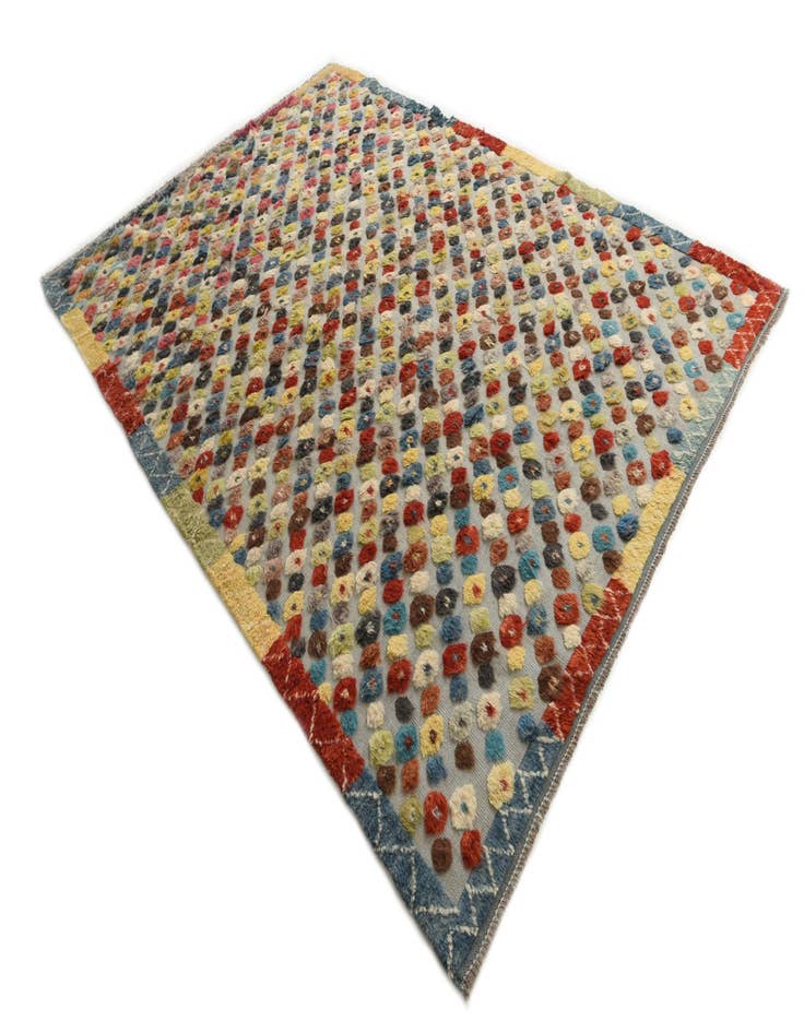 Detail image of 7' 10 x 11'  Hand Knotted Darya Wool Rug