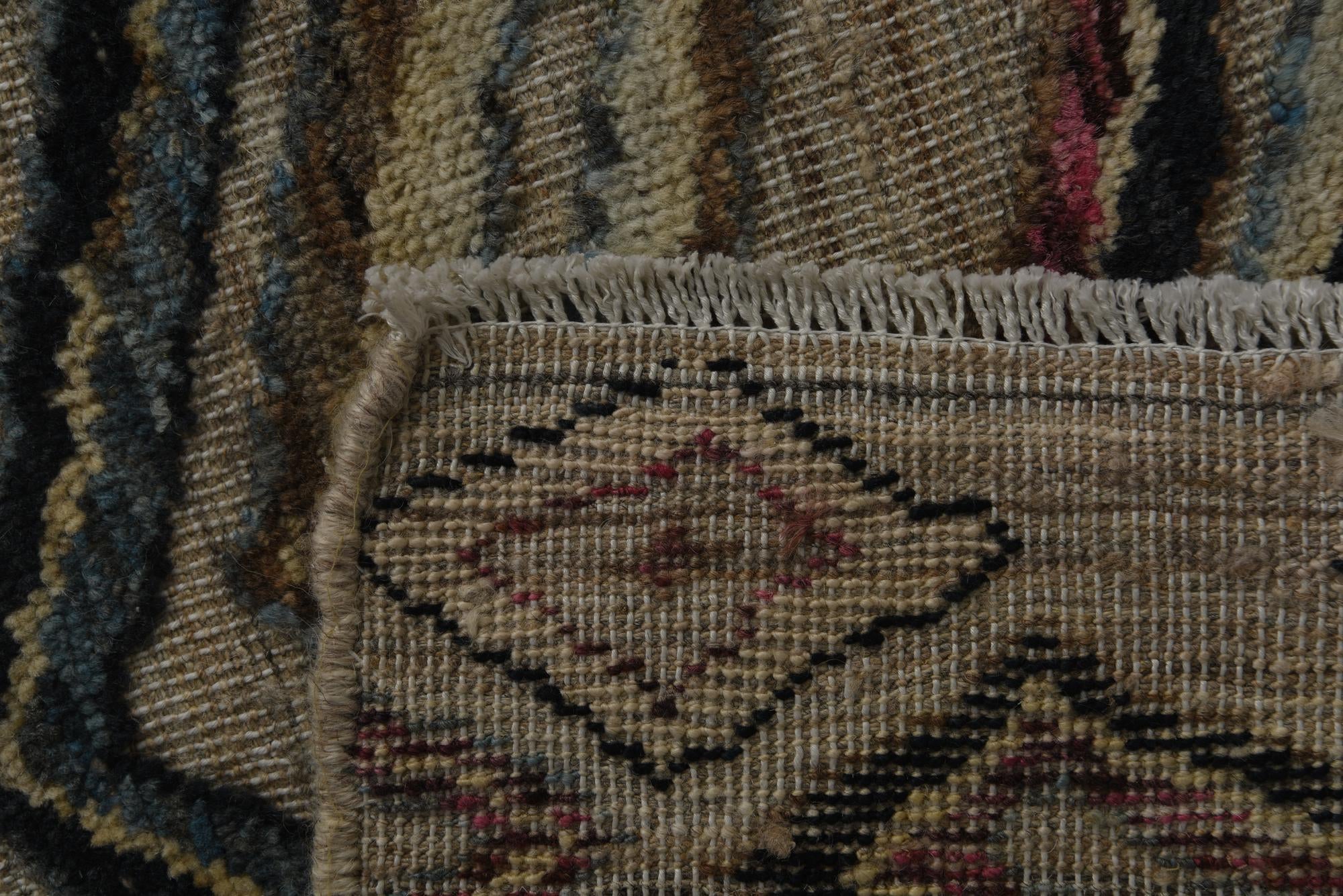 8' x 10' 9 Hand Knotted Darya Wool Rug