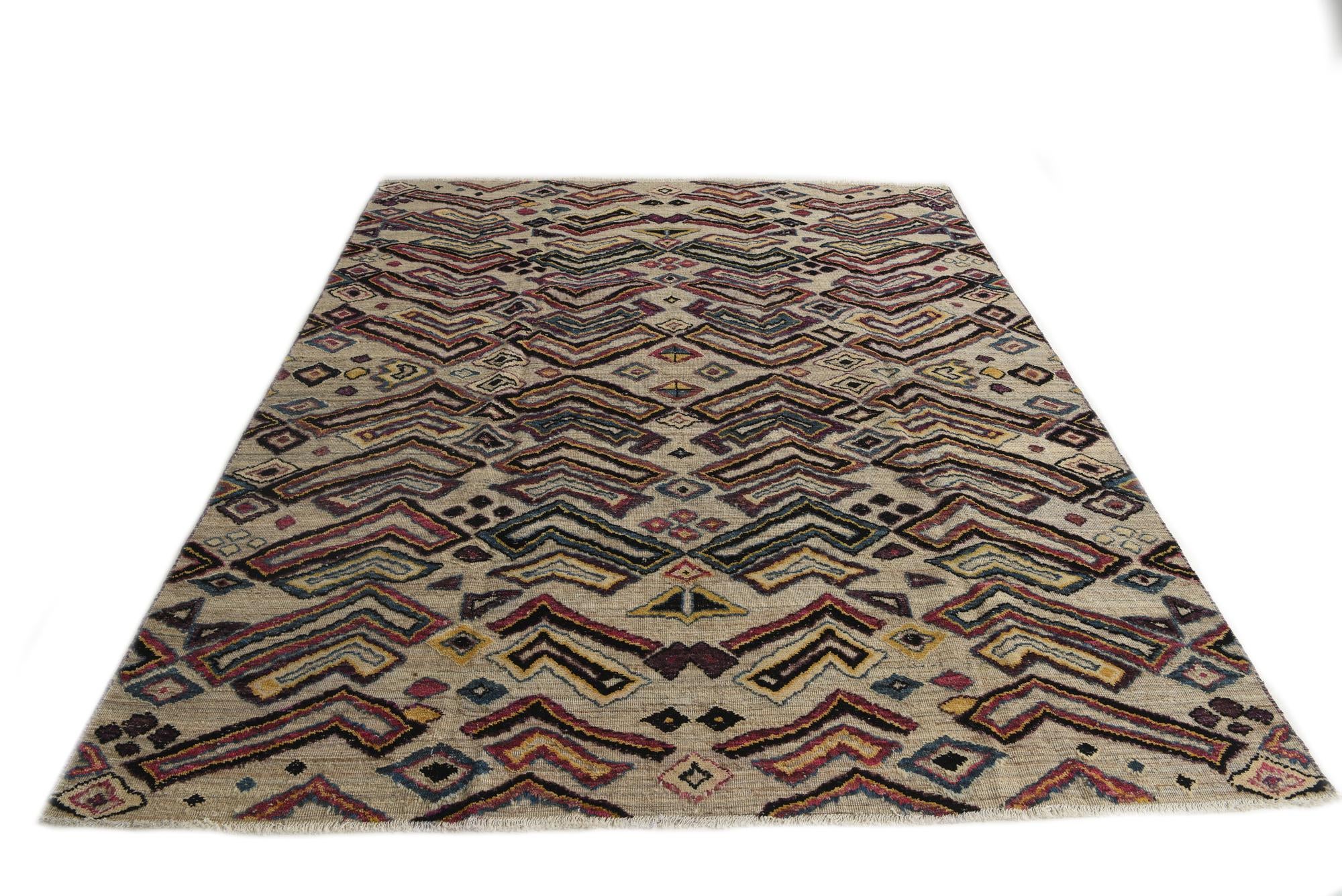 8' x 10' 1 Hand Knotted Darya Wool Rug