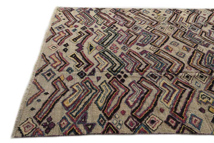 8' x 10' 1 Hand Knotted Darya Wool Rug