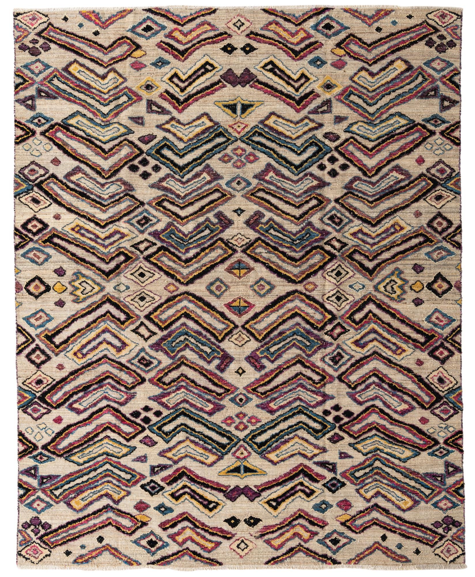 8' x 10' 1 Hand Knotted Darya Wool Rug