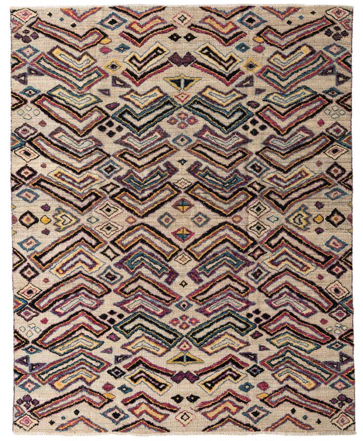 8' x 10' 1 Hand Knotted Darya Wool Rug