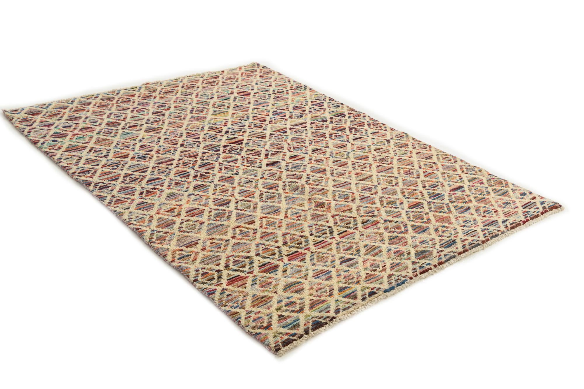 5' 3 x 7' Hand Knotted Darya Wool Rug