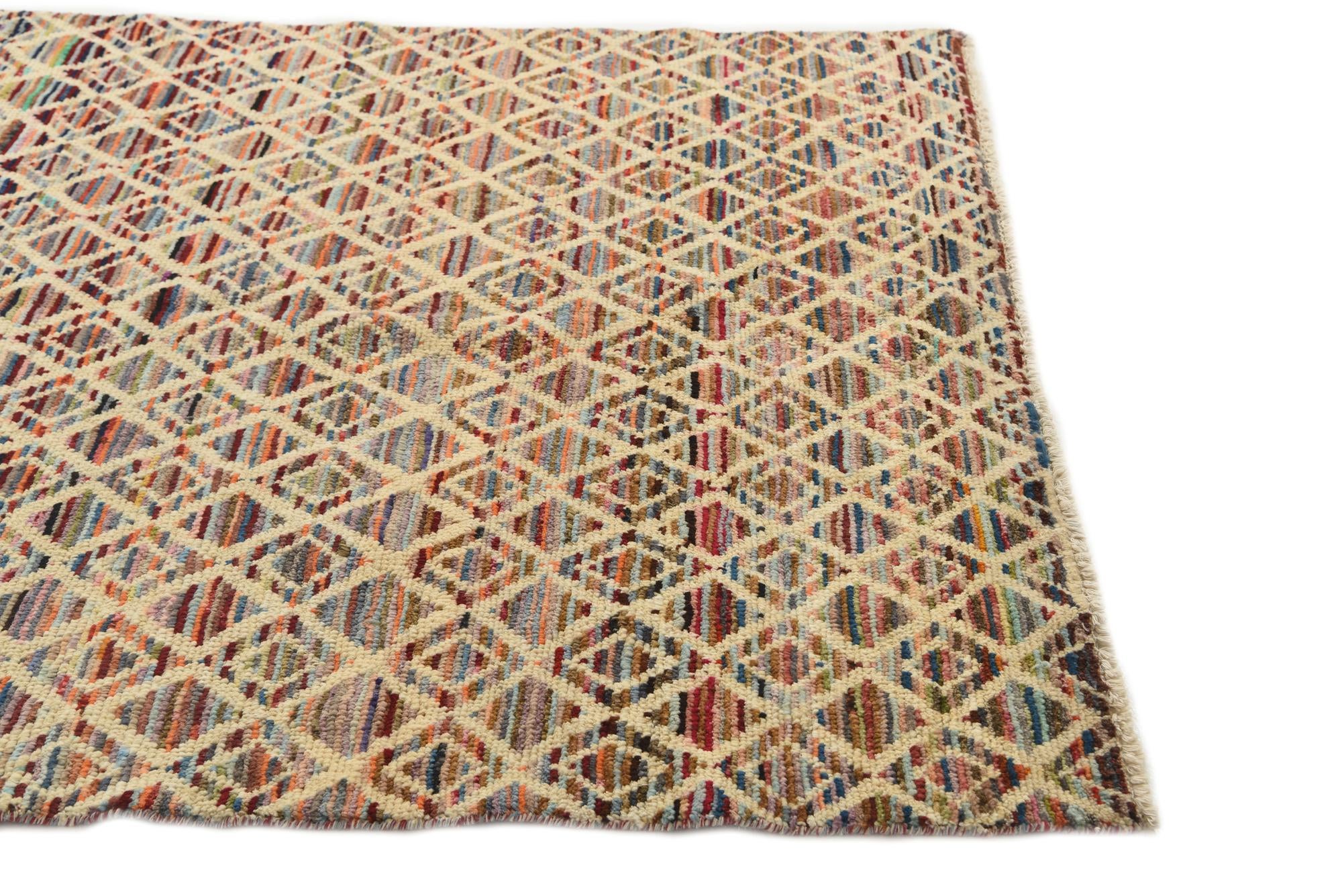 5' 3 x 7' Hand Knotted Darya Wool Rug