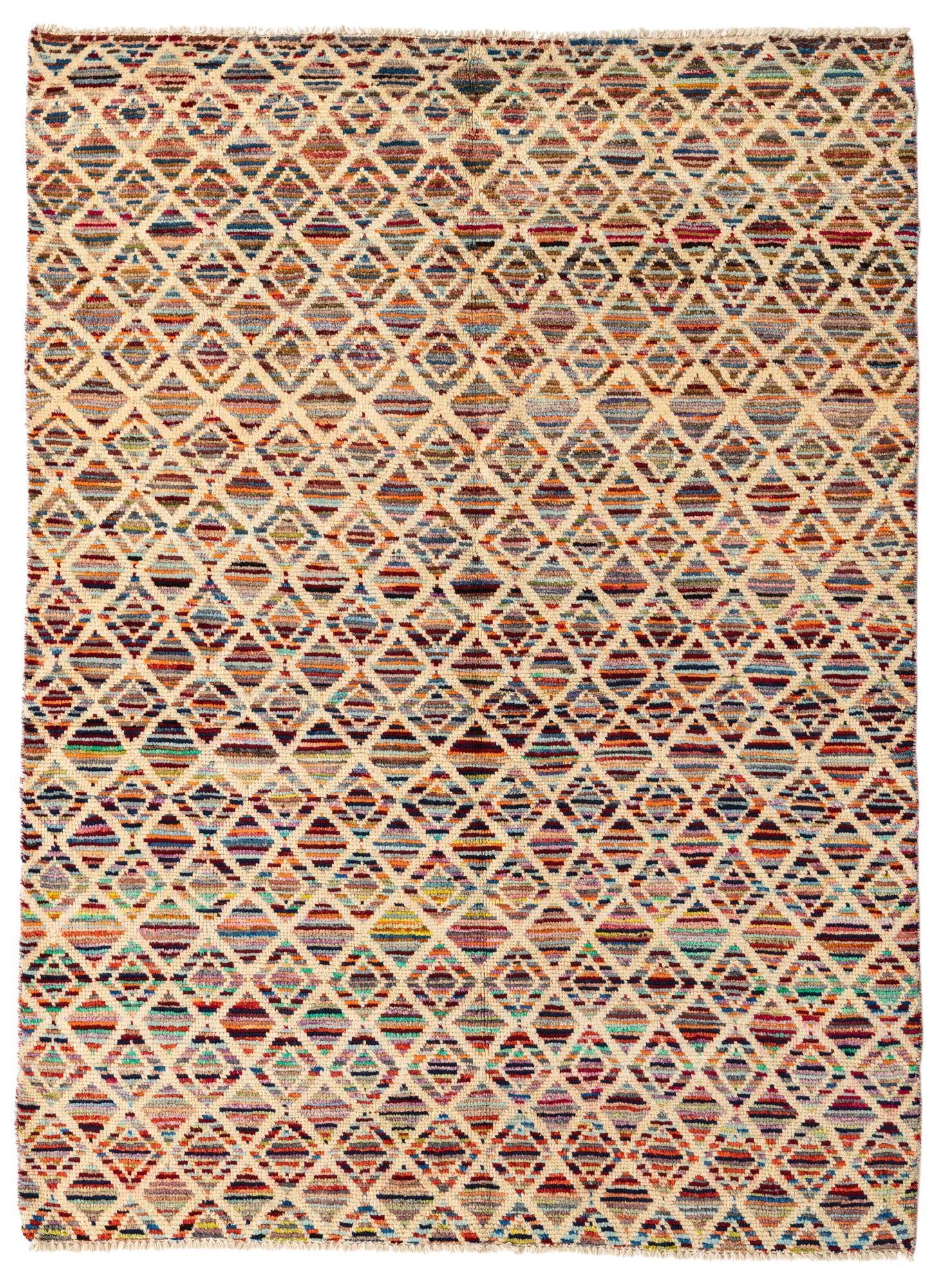 5' 3 x 7' Hand Knotted Darya Wool Rug
