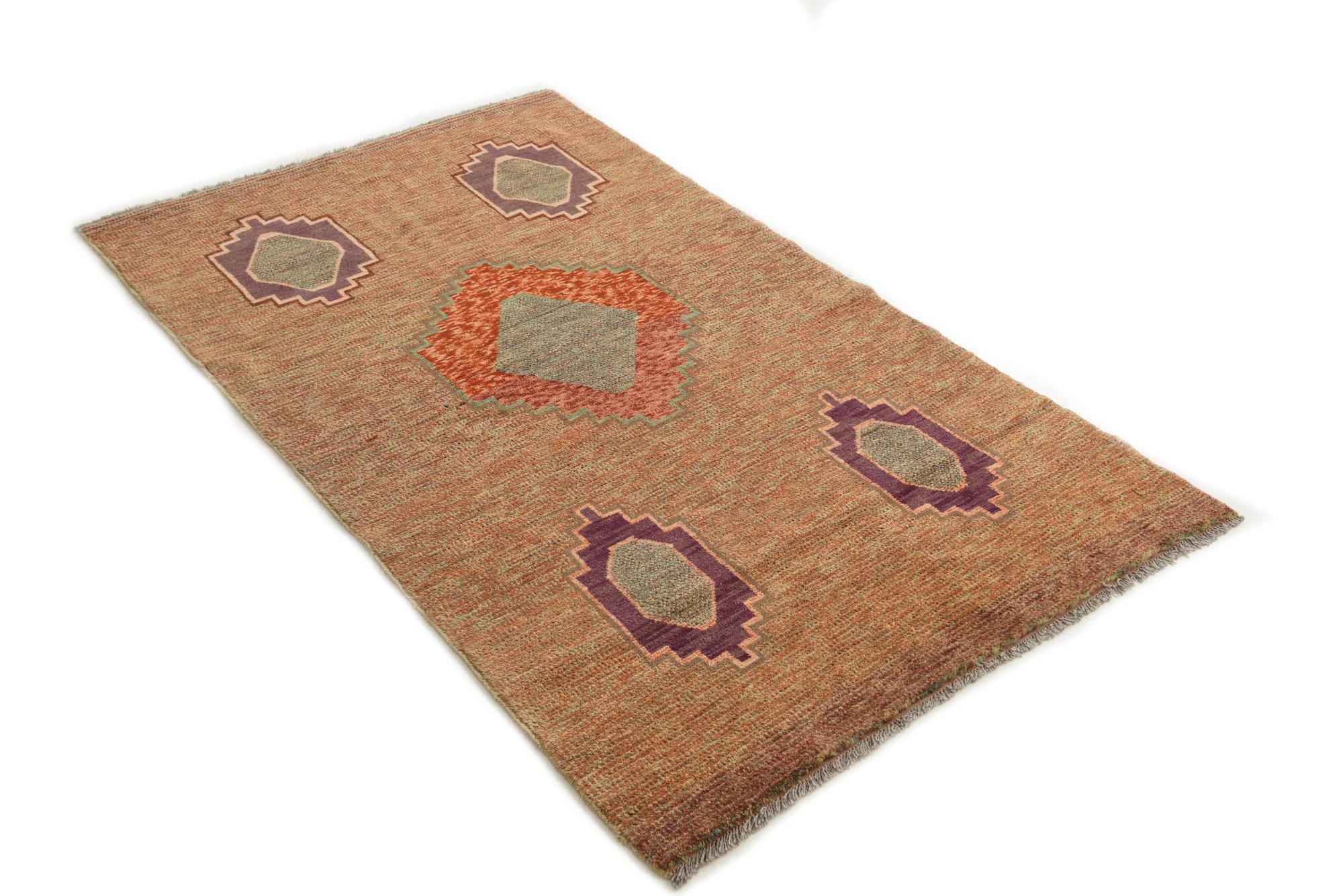 3' 8 x 6' 3 Hand Knotted Darya Wool Rug