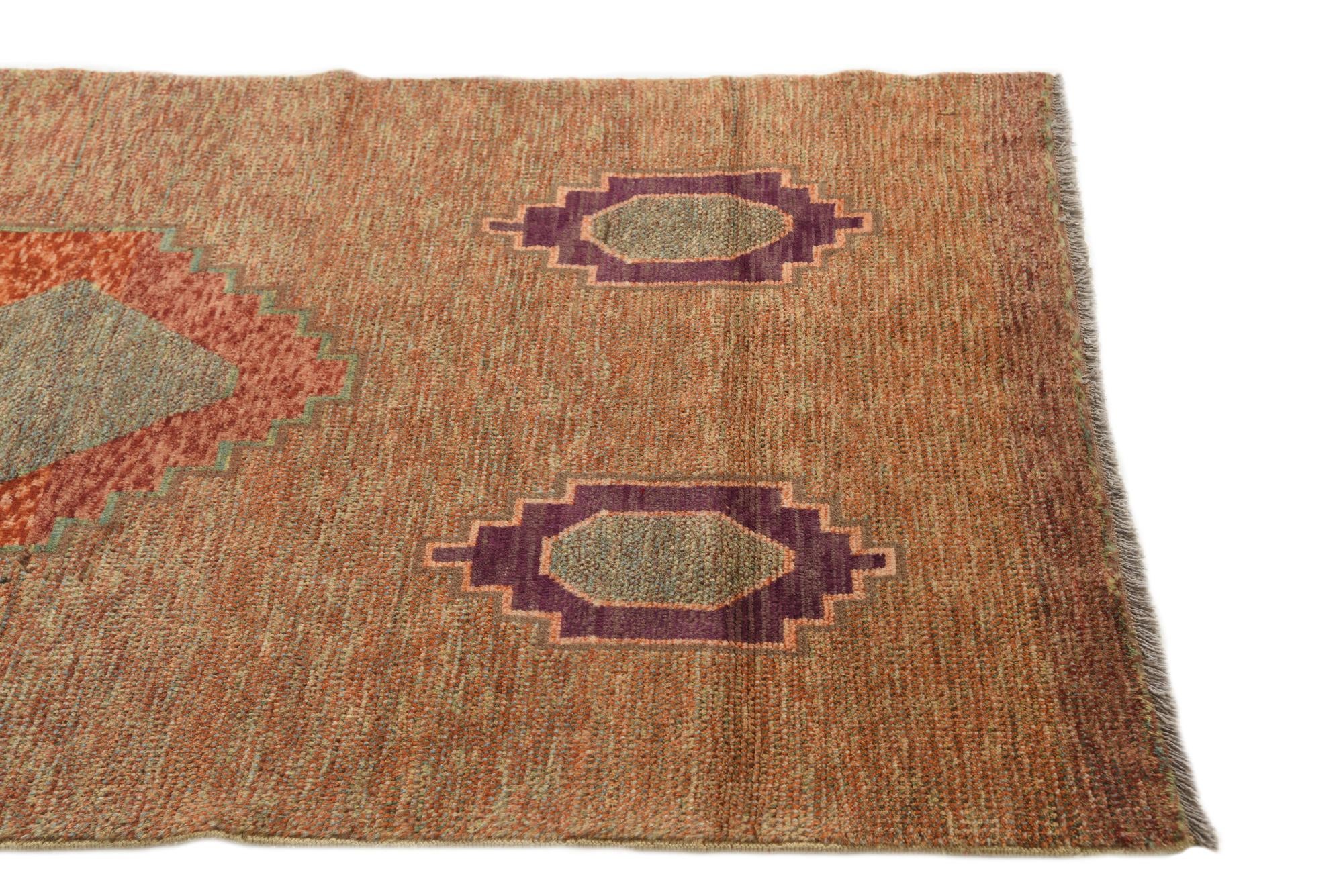 3' 8 x 6' 3 Hand Knotted Darya Wool Rug