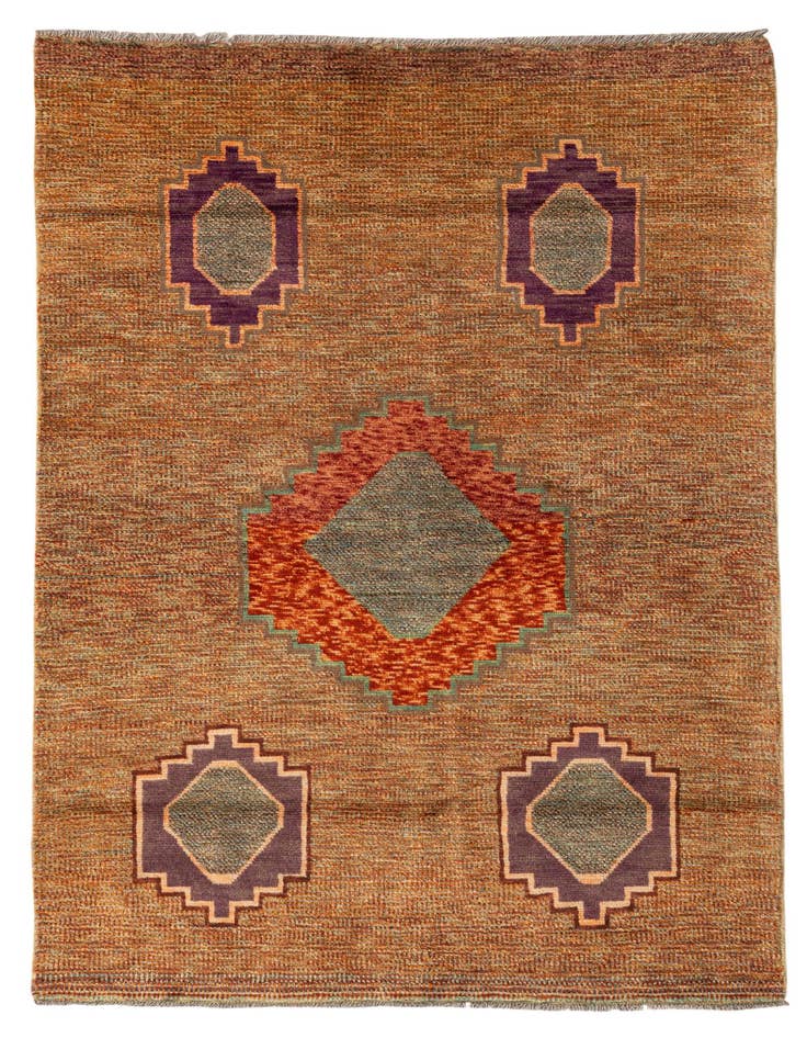 Detail image of 3' 8 x 6' 3 Hand Knotted Darya Wool Rug