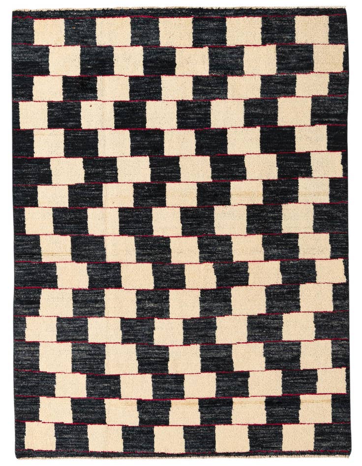 Detail image of 5' 1 x 8' 1 Hand Knotted Darya Wool Rug