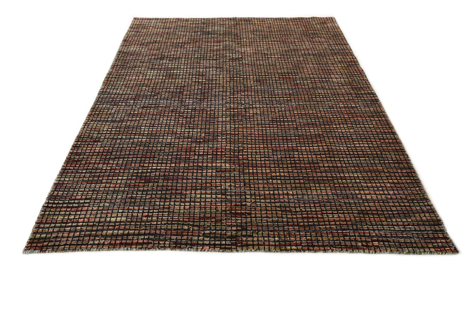 5' 7 x 8' Hand Knotted Darya Wool Rug
