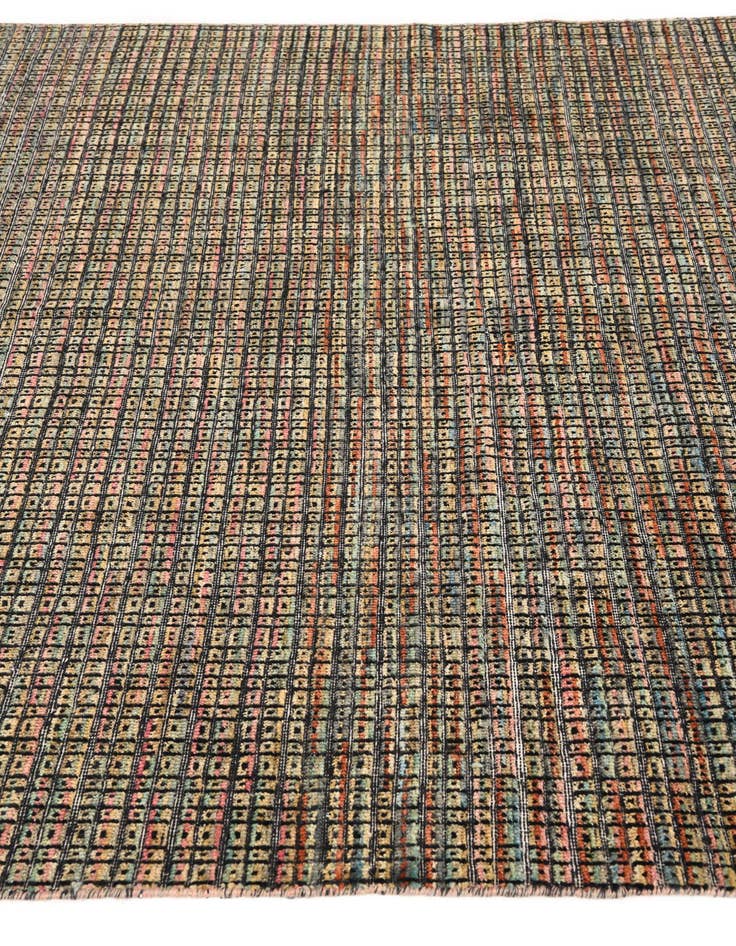 Detail image of 6' 3 x 10' 1  Hand Knotted Darya Wool Rug