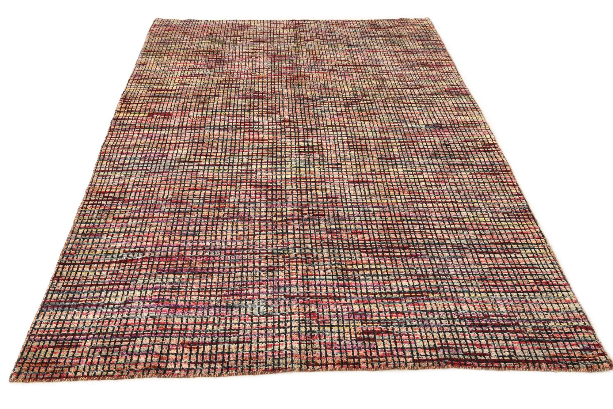 5' 7 x 8' 2 Hand Knotted Darya Wool Rug