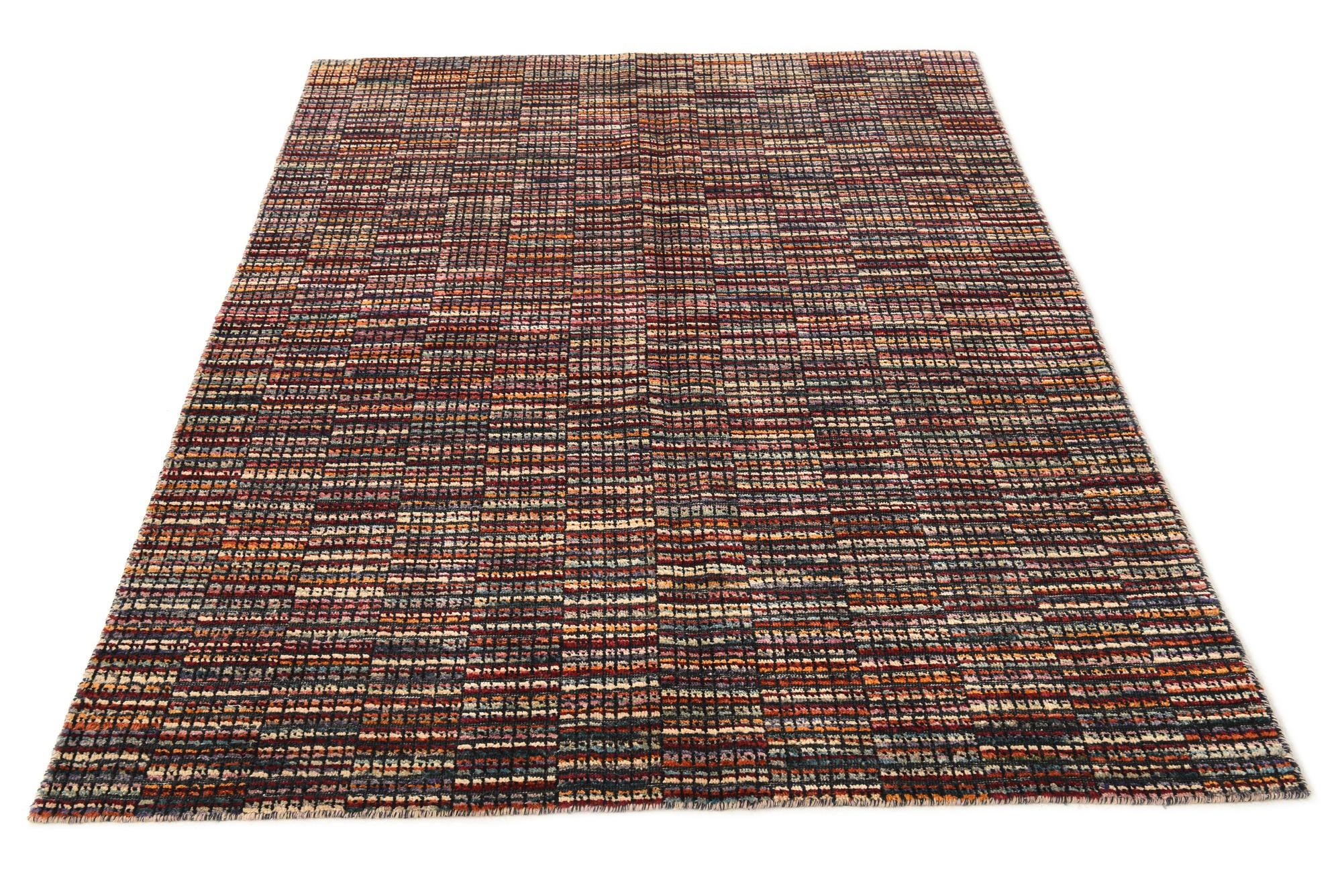 4' 8 x 6' 6 Hand Knotted Darya Wool Rug