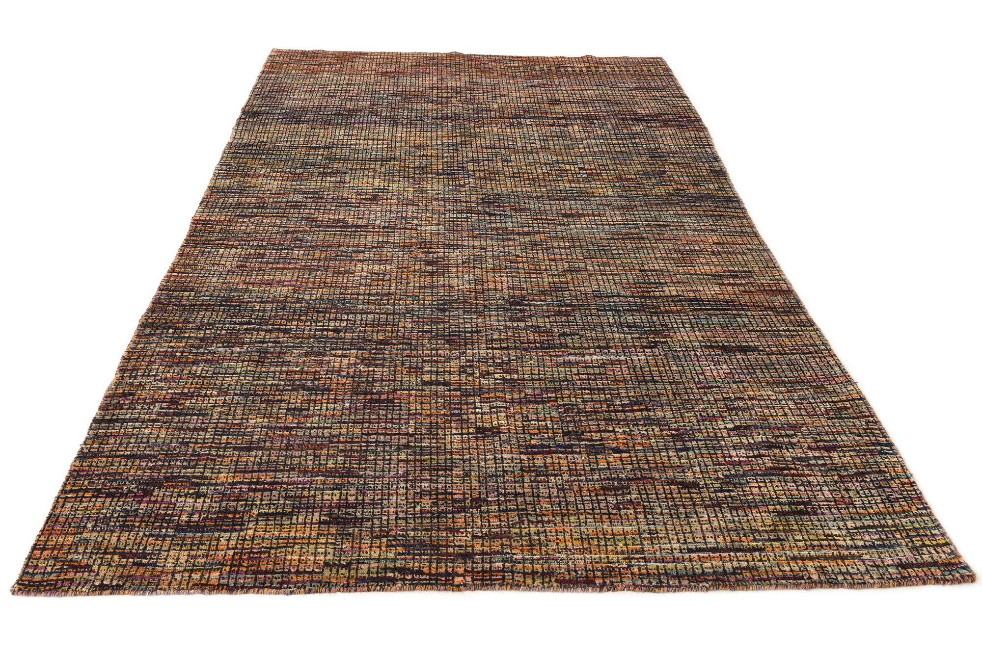6' 2 x 10' Hand Knotted Darya Wool Rug