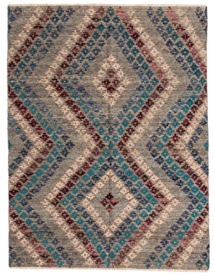 Detail image of 5' 6 x 8' 6 Hand Knotted Darya Wool Rug