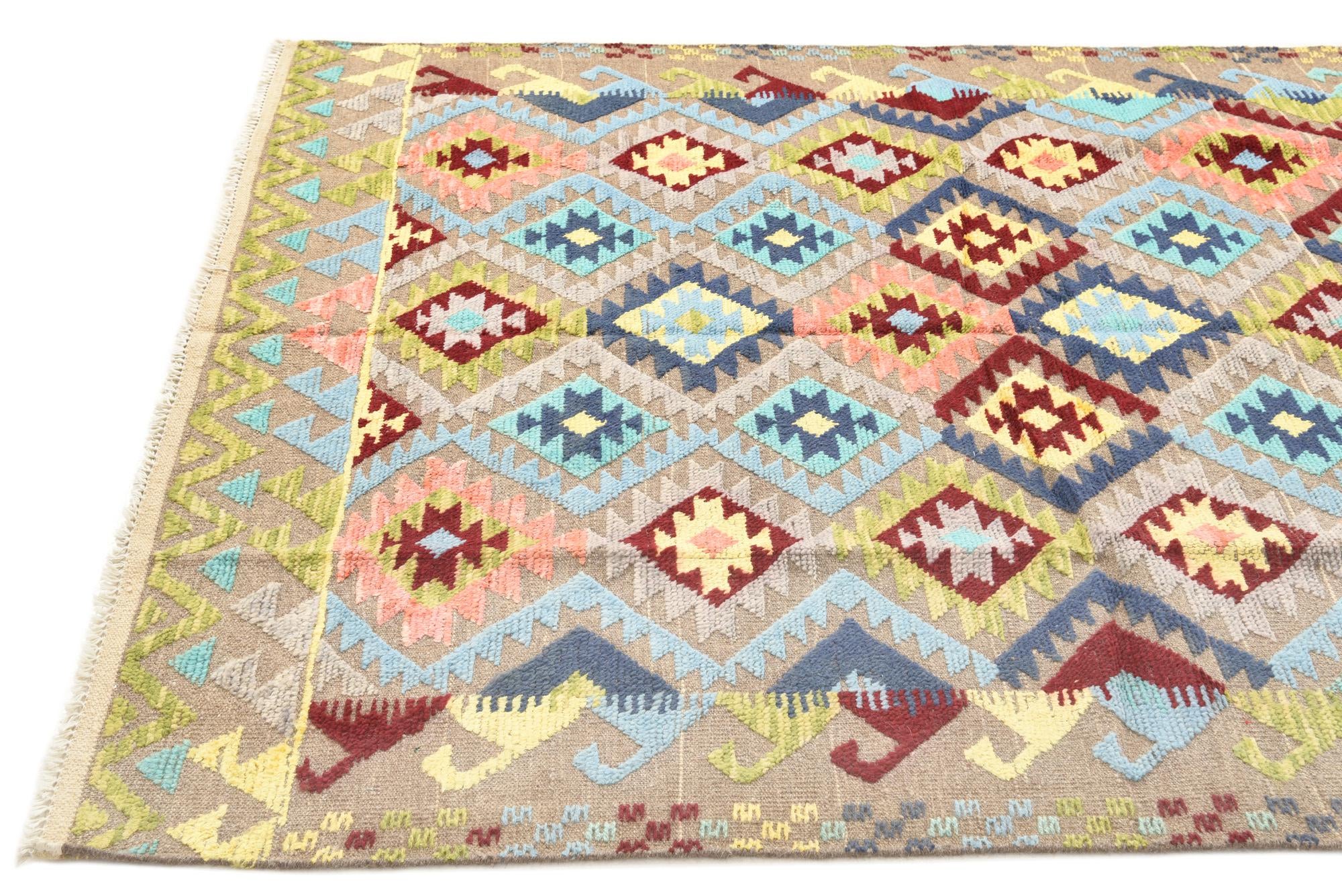 5' 11 x 8' 6 Hand Knotted Darya Wool Rug