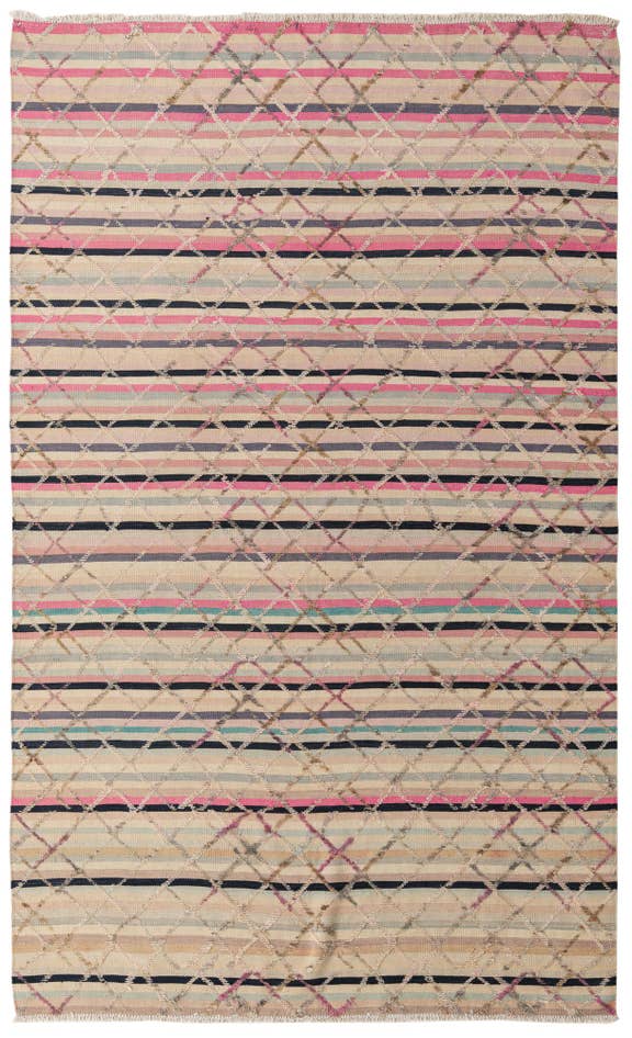 Detail image of 6' 3 x 10' 3 Hand Knotted Darya Wool Rug