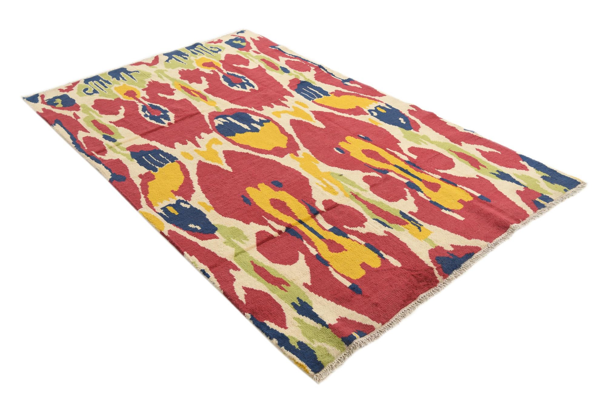 5' 2 x 8' 8 Hand Knotted Darya Wool Rug
