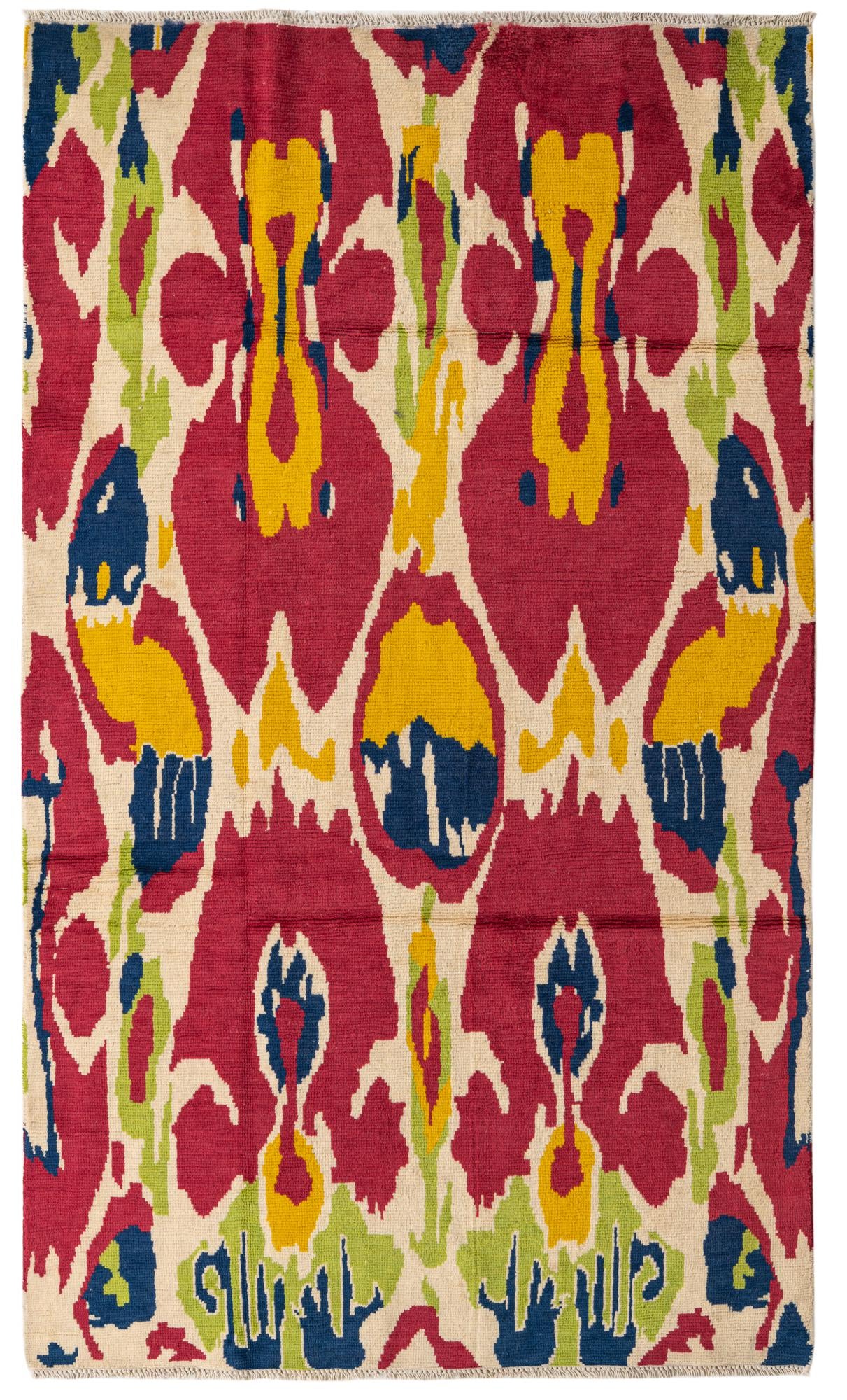 5' 2 x 8' 8 Hand Knotted Darya Wool Rug