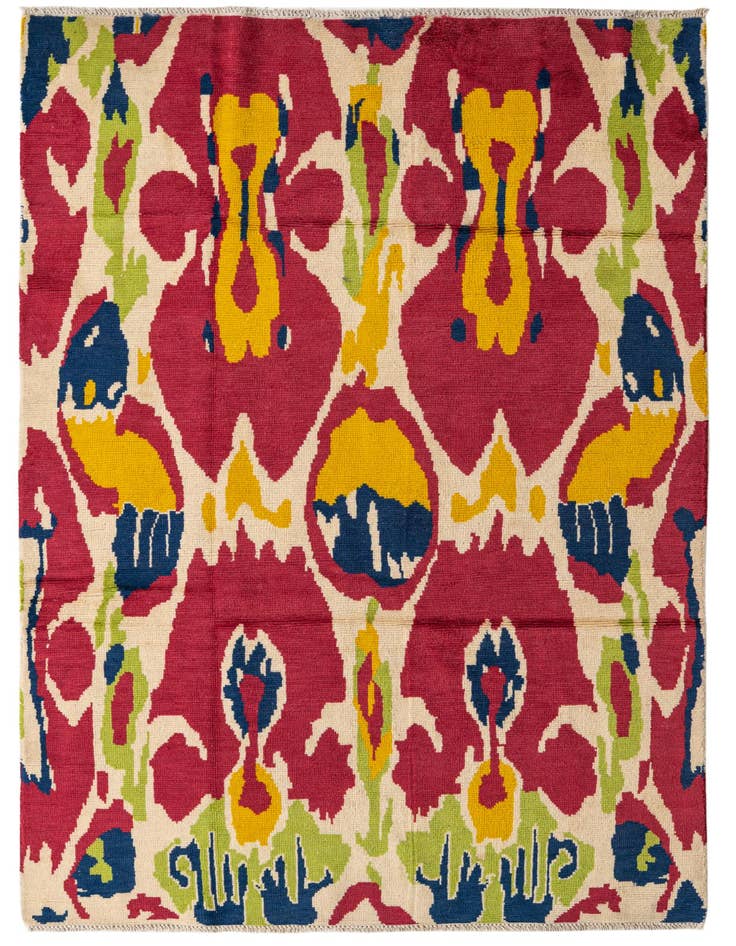 Detail image of 5' 2 x 8' 8 Hand Knotted Darya Wool Rug