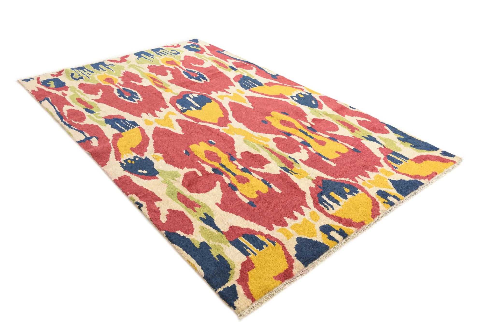 6' 5 x 10' Hand Knotted Darya Wool Rug